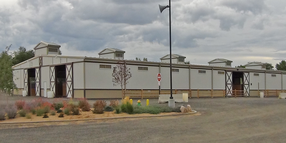 County Horsebarn with Open Sidewall