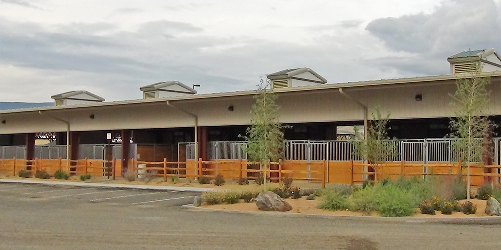 County Horsebarn with Open Sidewall