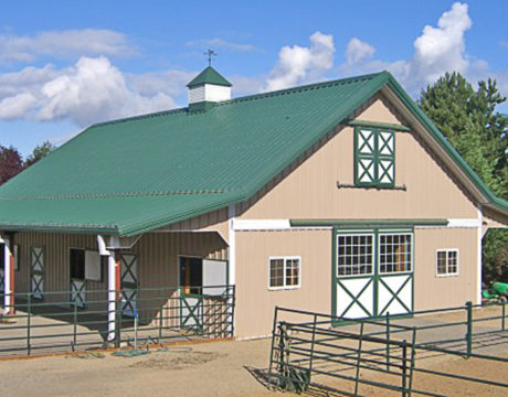 Horse Barn with Mezzanine and Catwalk