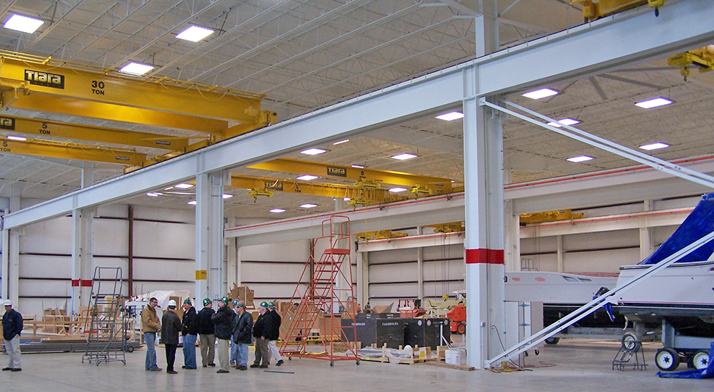Yacht Manufacturing Crane Building