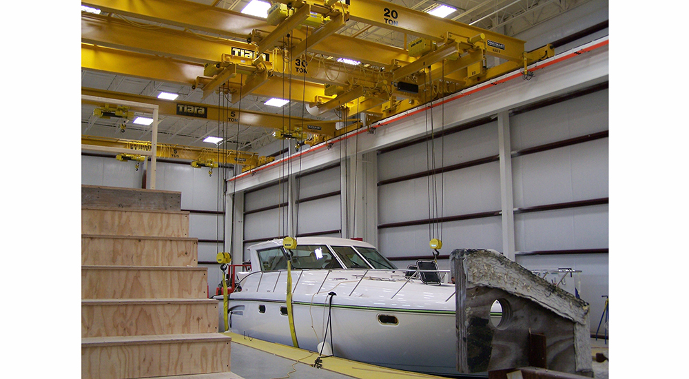 Yacht Manufacturing Crane Building