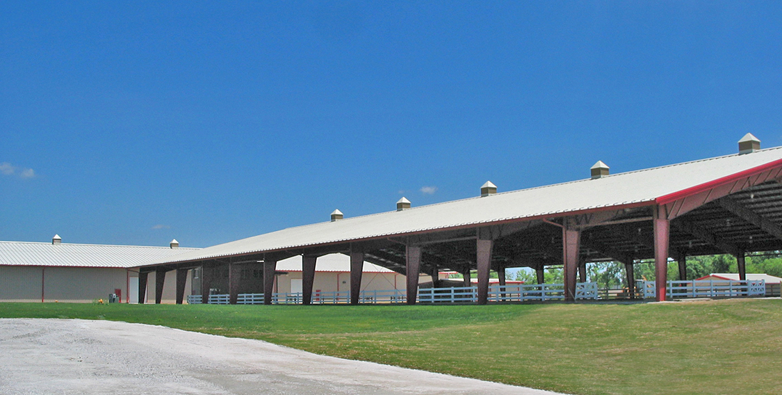 County Fairgrounds Metal Building Covered Arena