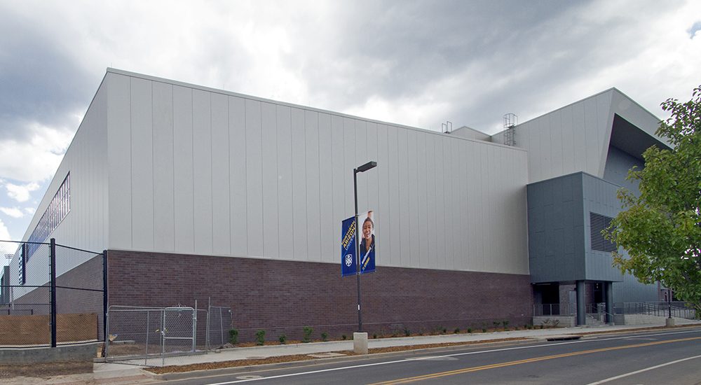 Tennis & Aquatics Steel Building with Boxed Out Canopy