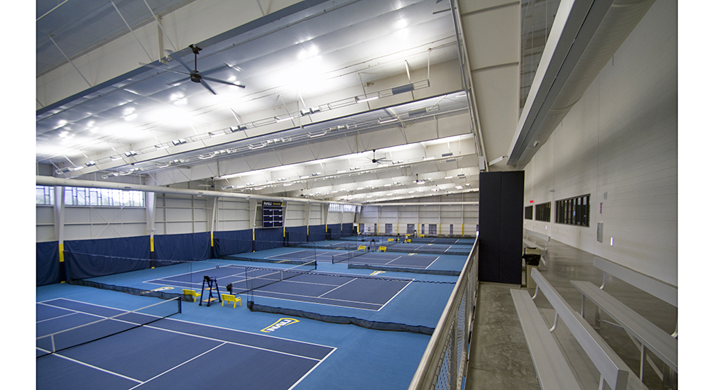 Tennis & Aquatics Steel Building with Boxed Out Canopy