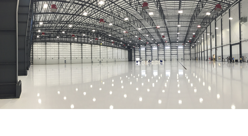 Large Hangar with TrussFrame Clear Spans