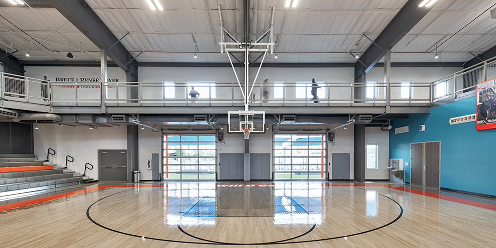 Mezzanine in U-Haul fitness center building