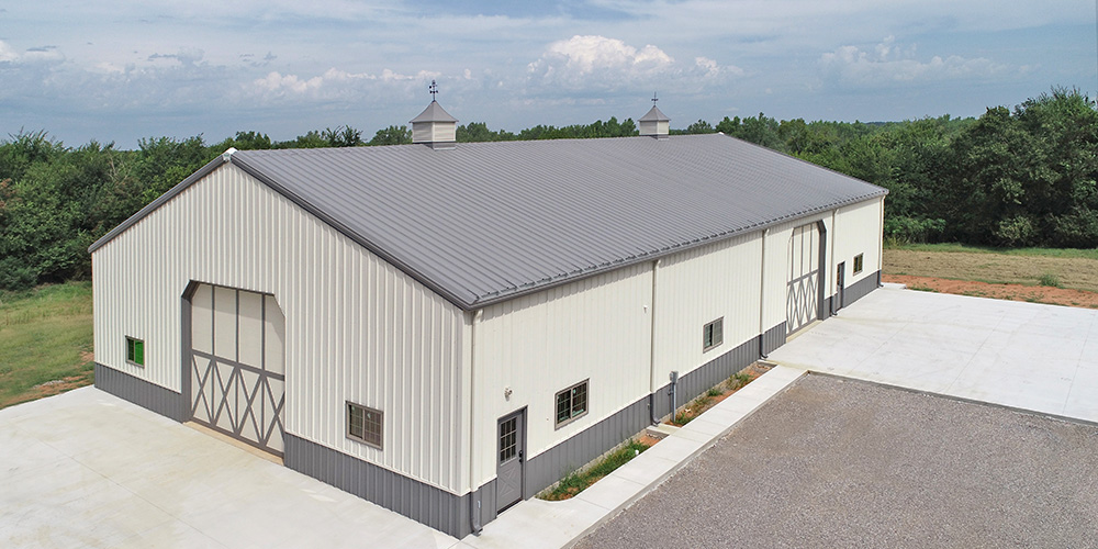 Farm metal agricultural building