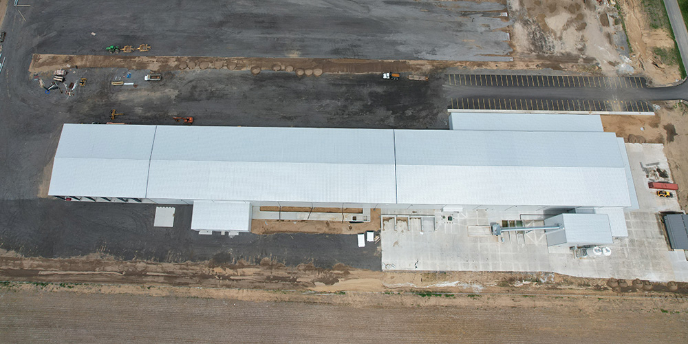 Aerial view - Valmont Industrial Manufacturing Building