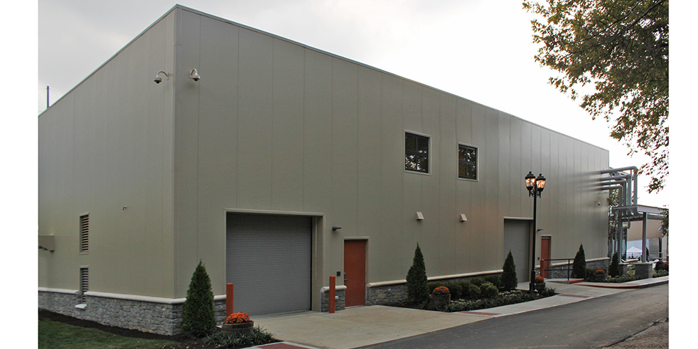 Steel building distillery with insulated metal panels