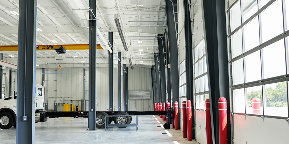 Truck Dealership Service Bay