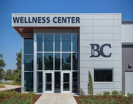 Athletic metal building
