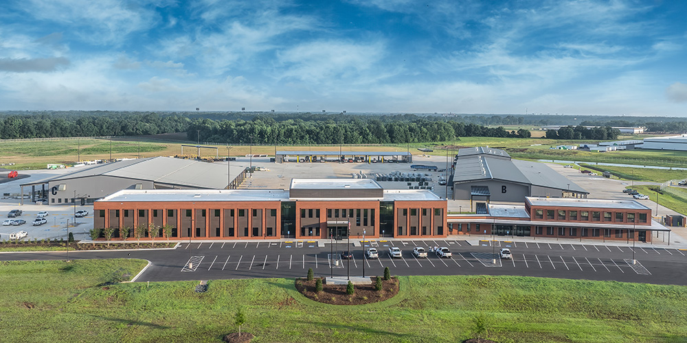 Service center operations building