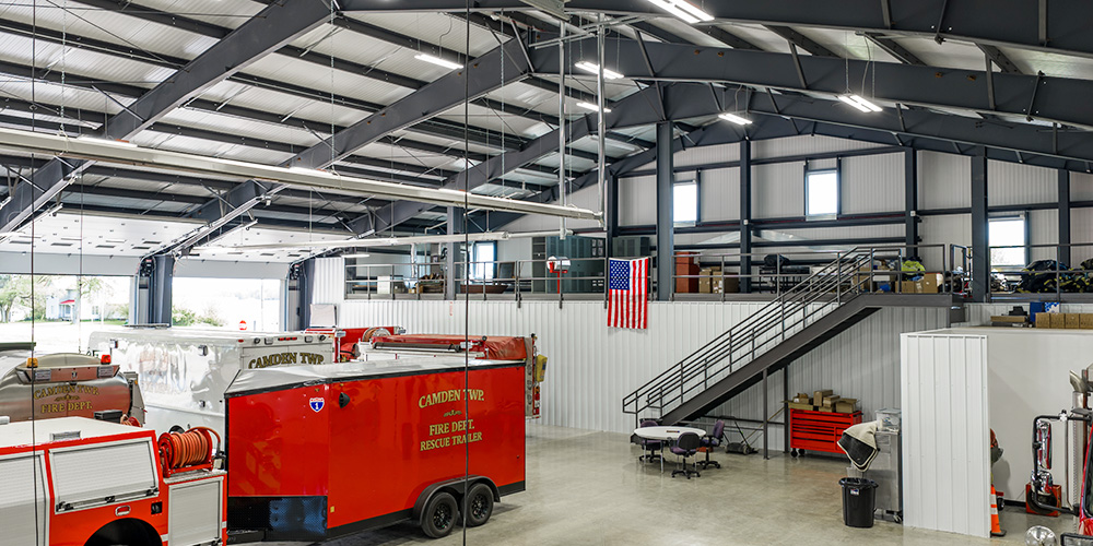 Fire department metal building