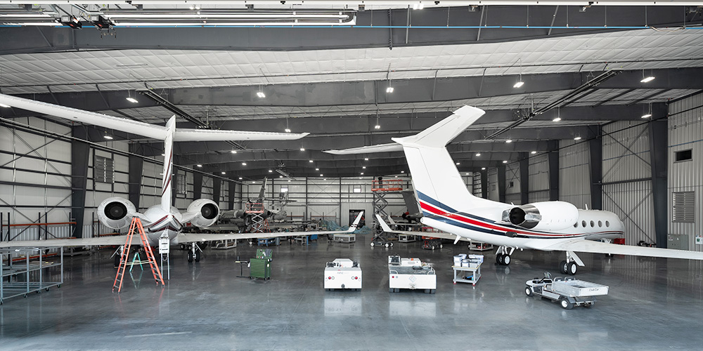 Hangar for airport